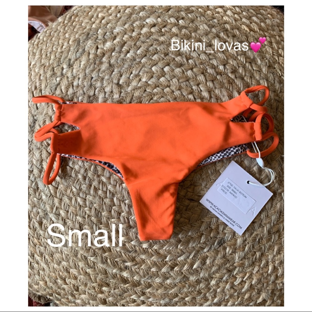 Acacia Swimwear NWT Kauai Bottom in Mango Small